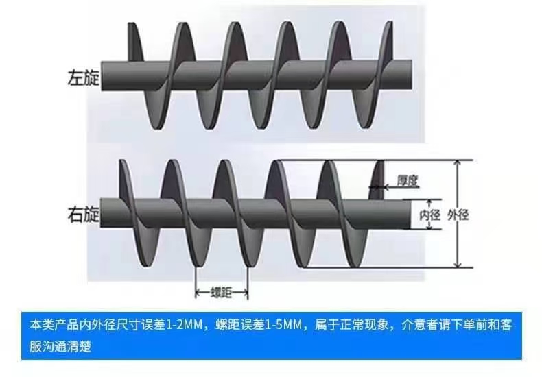 长治市不锈钢螺旋叶片无轴螺旋输送机 - 排名